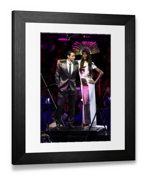 Framed Print : David Gandy & Jourdon Dunn Framed Print : David Gandy & Jourdon Dunn