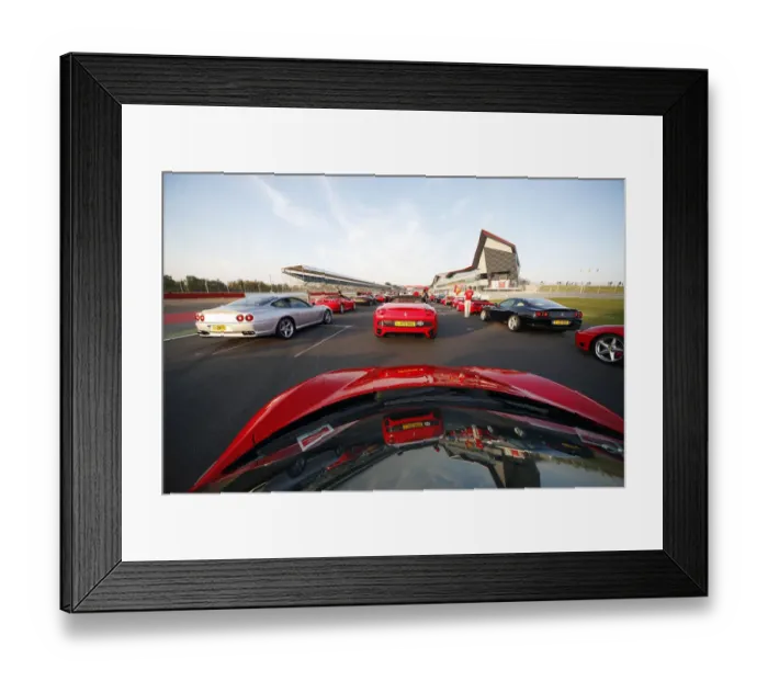 Framed Print : Ferrari 458 Spider & Reflection Of California Ferrari 45