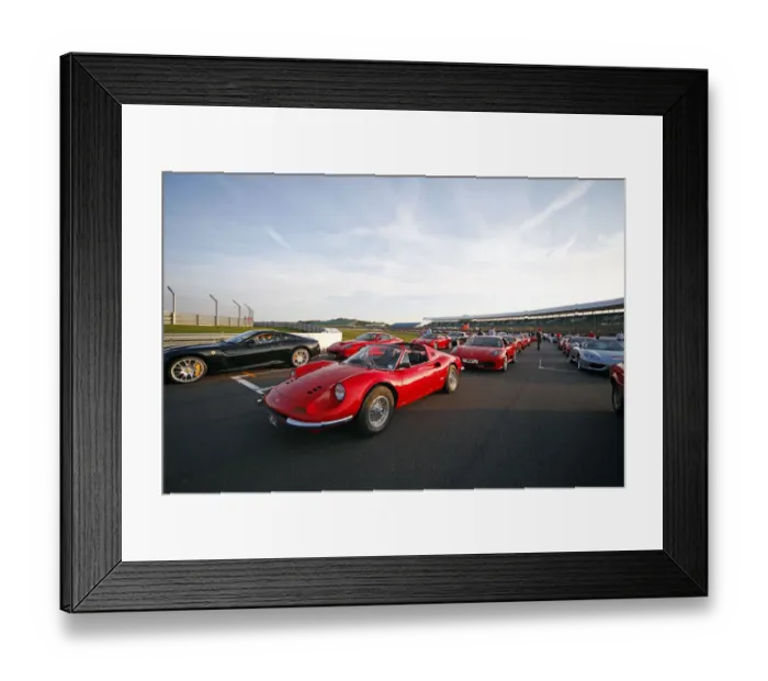 Framed Print : Red Ferrari Dino Car & Others