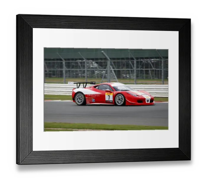 Framed Print : Shaun Balfe & 458 Challenge