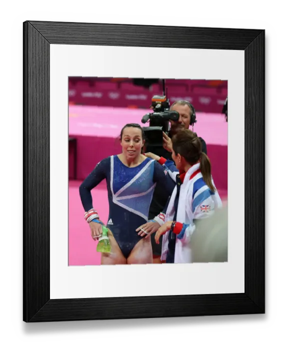 Framed Print : Beth Tweddle & Coach
