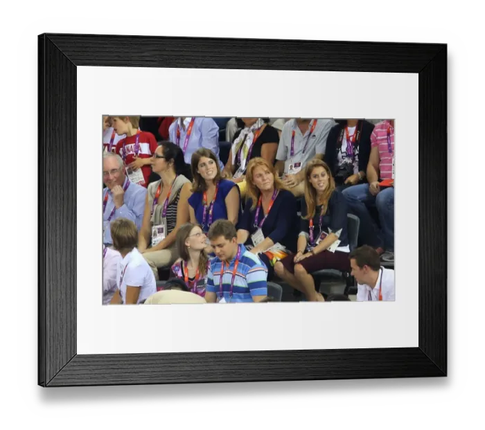 Framed Print : Princesses Beatrice & Eugenie With Mother Sarah Ferguson Framed Print : Princesses Beatrice & Eugenie With Mother Sarah Ferguson