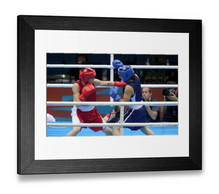 Framed Print : Katie Taylor V Mavzuna Chorieva