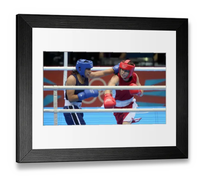 Framed Print : Katie Taylor V Mavzuna Chorieva