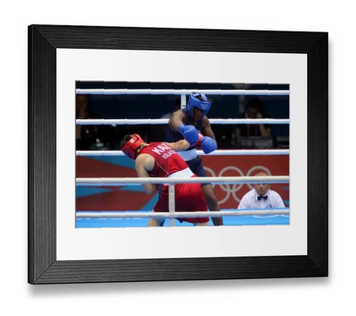 Framed Print : Marina Volnova V Claressa Shields
