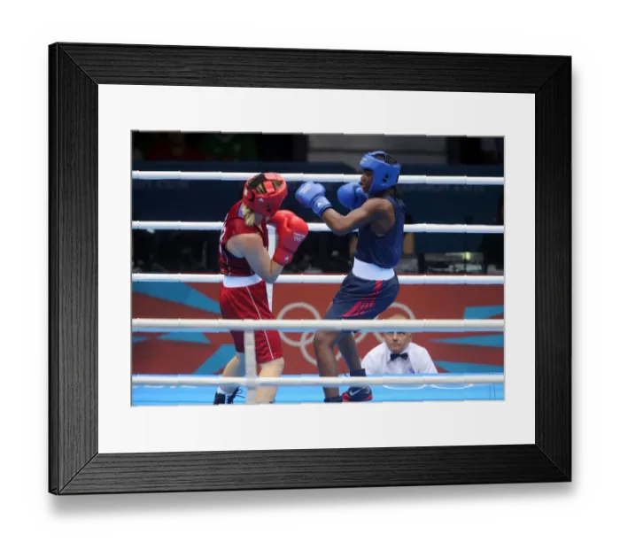 Framed Print : Marina Volnova V Claressa Shields Framed Print : Marina Volnova V Claressa Shields