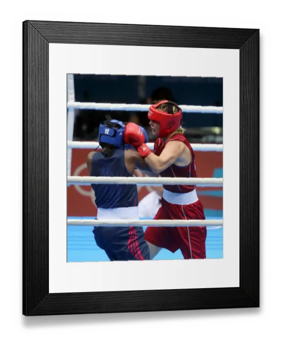 Framed Print : Marina Volnova V Claressa Shields Framed Print : Marina Volnova V Claressa Shields