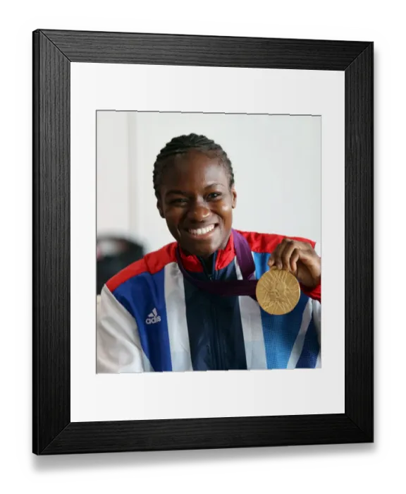 Framed Print : Nicola Adams With Her Gold Medal Framed Print : Nicola Adams With Her Gold Medal