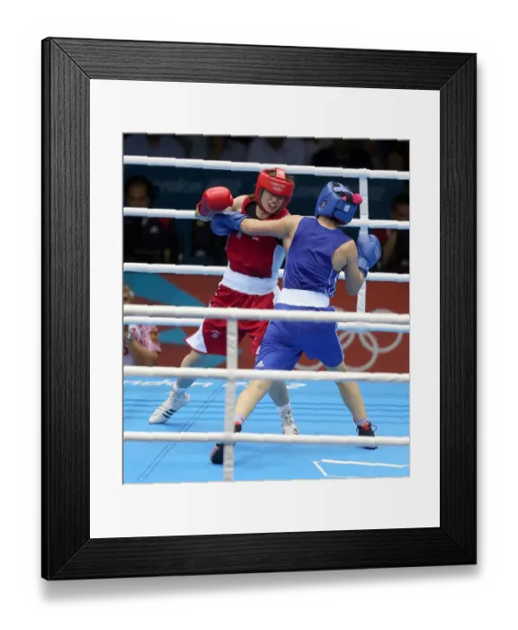 Framed Print : Katie Taylor & Sofya Ochigava