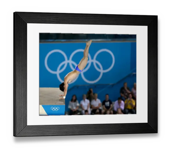 Framed Print : Bo Qiu China London 2012 Olympic Games, Diving Framed Print : Bo Qiu China London 2012 Olympic Games, Diving