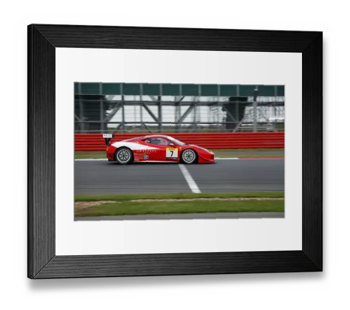 Framed Print : Shaun Balfe & 458 Challenge