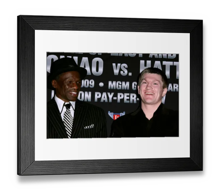 Framed Print : Floyd Mayweather Sr, Ricky Hatton