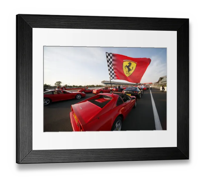 Framed Print : Red Ferrari 328 & Other Ferrari S