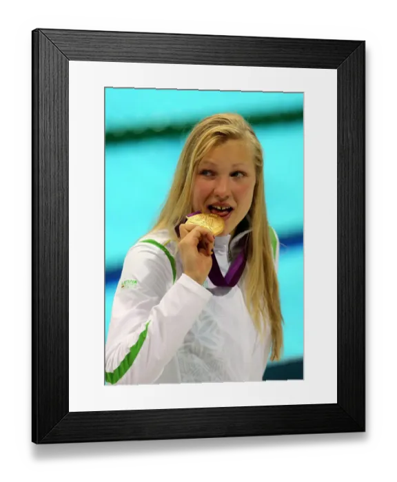 Framed Print : Ruta Meilutyte Wins Gold Framed Print : Ruta Meilutyte Wins Gold