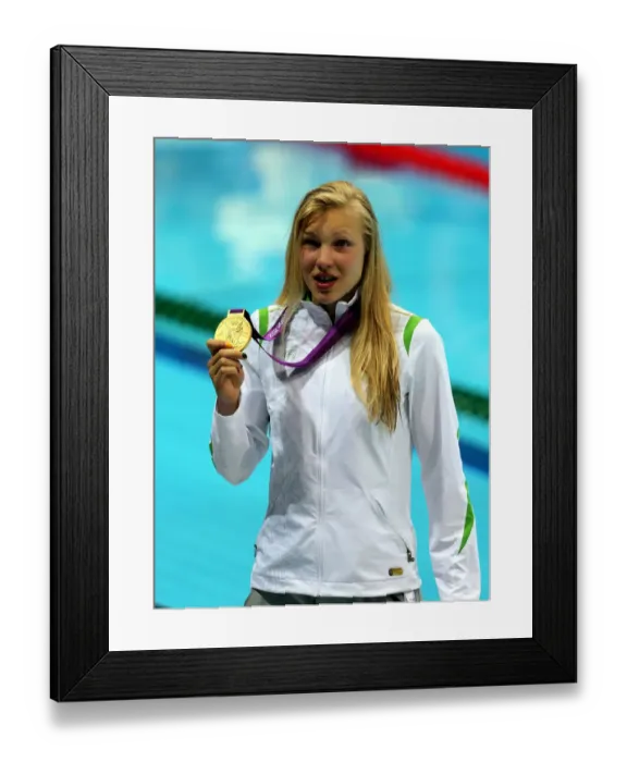 Framed Print : Ruta Meilutyte Wins Gold Framed Print : Ruta Meilutyte Wins Gold