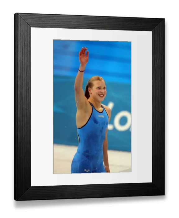 Framed Print : Ruta Meilutyte Wins Gold Framed Print : Ruta Meilutyte Wins Gold
