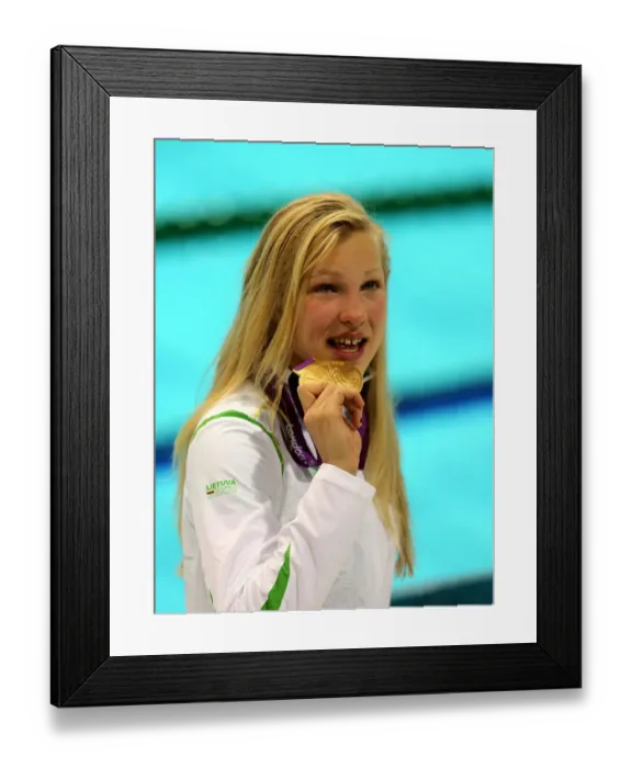 Framed Print : Ruta Meilutyte Wins Gold Framed Print : Ruta Meilutyte Wins Gold