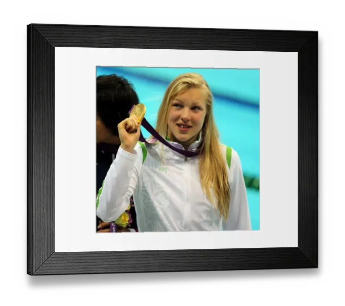 Framed Print : Ruta Meilutyte Wins Gold Framed Print : Ruta Meilutyte Wins Gold