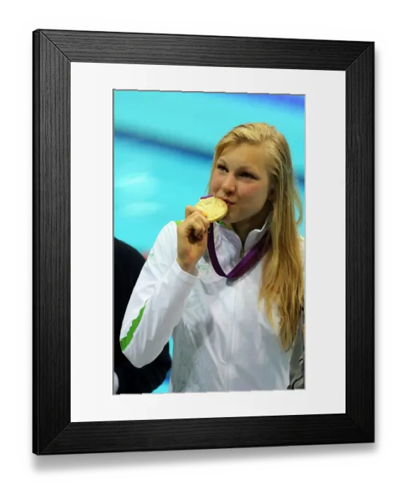 Framed Print : Ruta Meilutyte Wins Gold Framed Print : Ruta Meilutyte Wins Gold