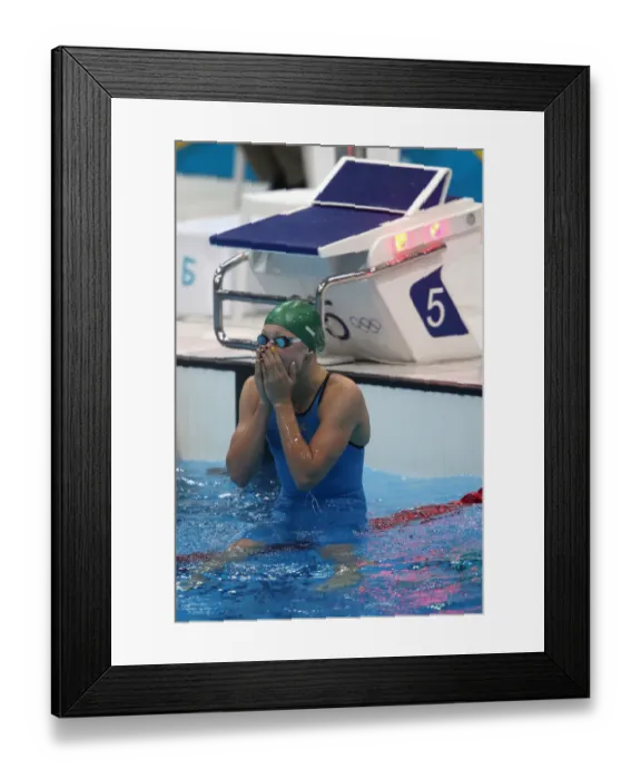 Framed Print : Ruta Meilutyte Wins Gold Framed Print : Ruta Meilutyte Wins Gold