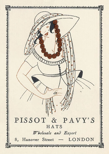 Advert  /  Hats  /  Pissot 1920