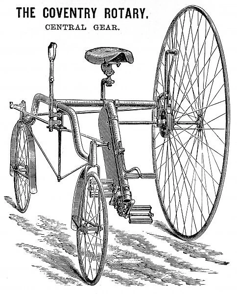 Advertisement for a Rudge Coventry Rotary Tandem Tricycle, 1