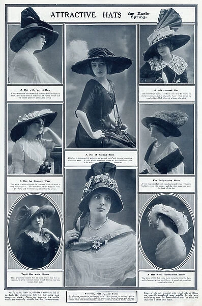 Early spring attractive hats 1912