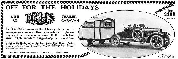 Eccles caravan advertisement