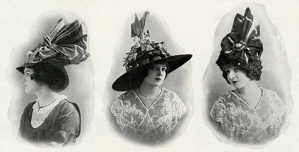 Fashionable womens hats 1912