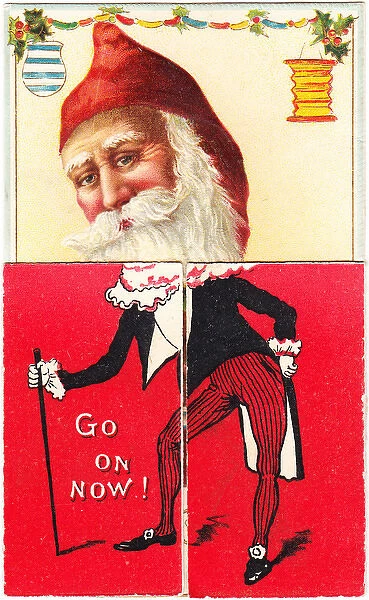Father Christmas on a Christmas card