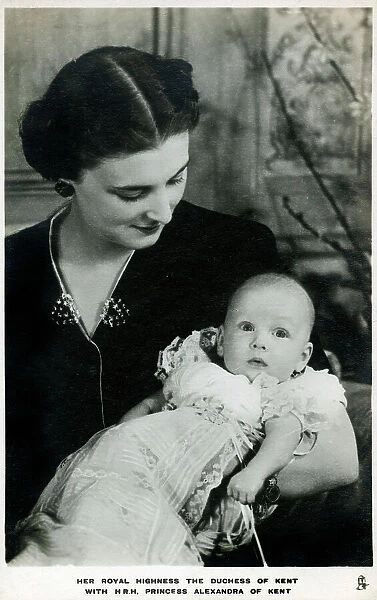Princess Alexandra with her Mother Princess Marina