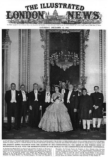 Queen Elizabeth II with leaders of the Commonwealth