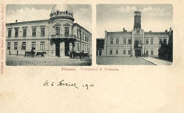 Romania - Ploesci - Law Courts and Town Hall
