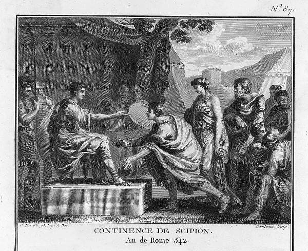 Scipio (Africanus) with captured Spanish princess