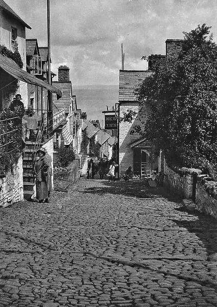 Steep street in Ilfracombe, Devon