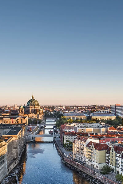 Overview, Berlin Dom and Spree River, Berlin, Germany