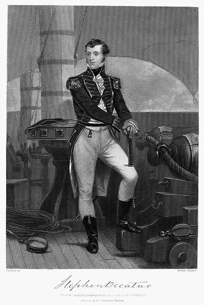 STEPHEN DECATUR (1779-1820). American naval officer. 19th century engraving