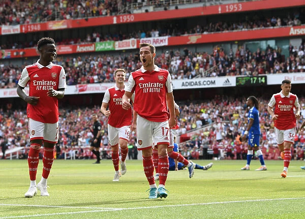 Arsenal's Triumph: Cedric Soares Scores the Third Goal vs. Everton (May 2022)