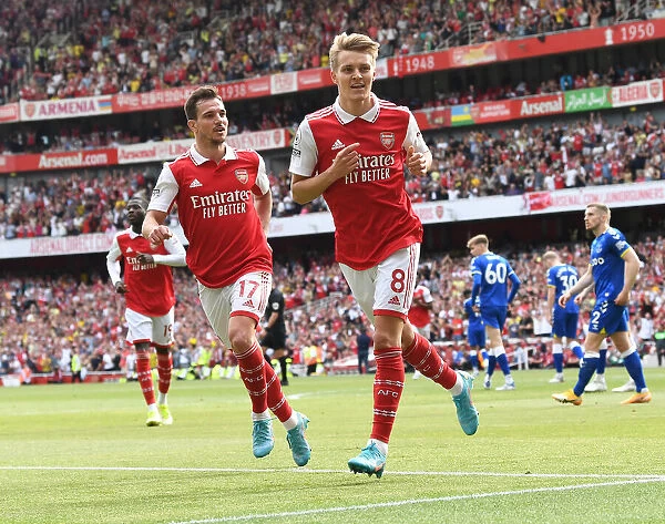 Five-Star Odegaard: Arsenal's Dominant Display vs. Everton (2021-22) - Martin Odegaard Scores Brace in Arsenal's 5-0 Victory