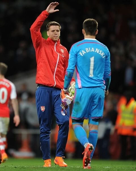 A Reunion of Goalkeepers: Szczesny and Fabianski Face Off at the Emirates, Arsenal vs Swansea City, Premier League 2014 / 15