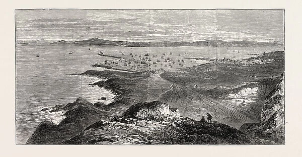 Inauguration Of The Holyhead Breakwater And Harbour Of Refuge By HRH The Prince Of Wales: General View Of The Breakwater And Harbour Of Refuge