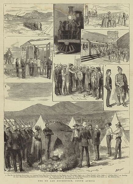 The De Aar Expedition, South Africa (engraving)