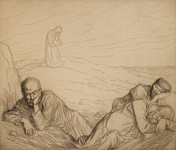 The Agony in the Garden, 1914 (etching)