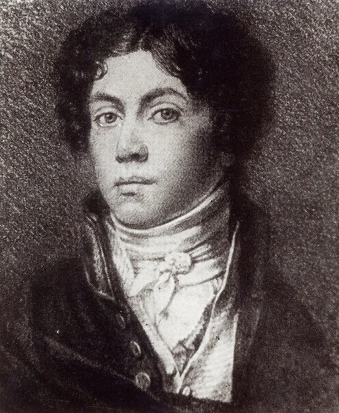 Alexander Pushkin (engraving) (b  /  w photo)