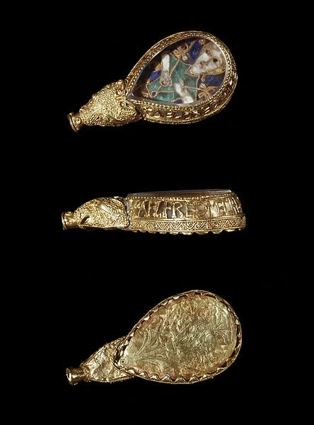 The Alfred Jewel (gold, rock crystal and enamel)
