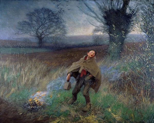 Bird Scaring, March, 1896 (oil on canvas)