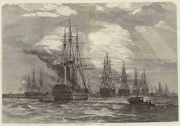 The British Fleet at Spithead (engraving)