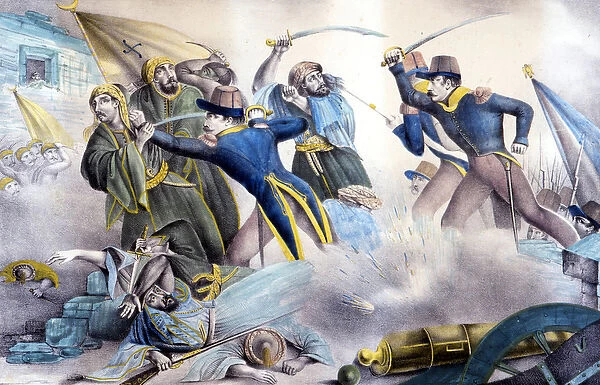 Capture of Constantine in Algeria in 1837 by Marshal Valee