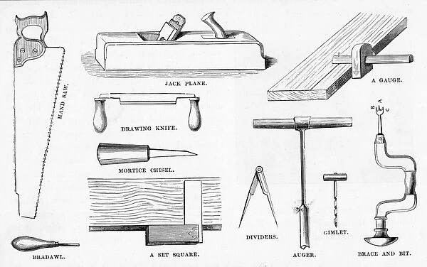 Carpenters Tools (engraving)