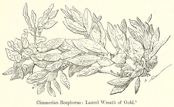 Cimmerian Bosphorus: Laurel Wreath of Gold (engraving)